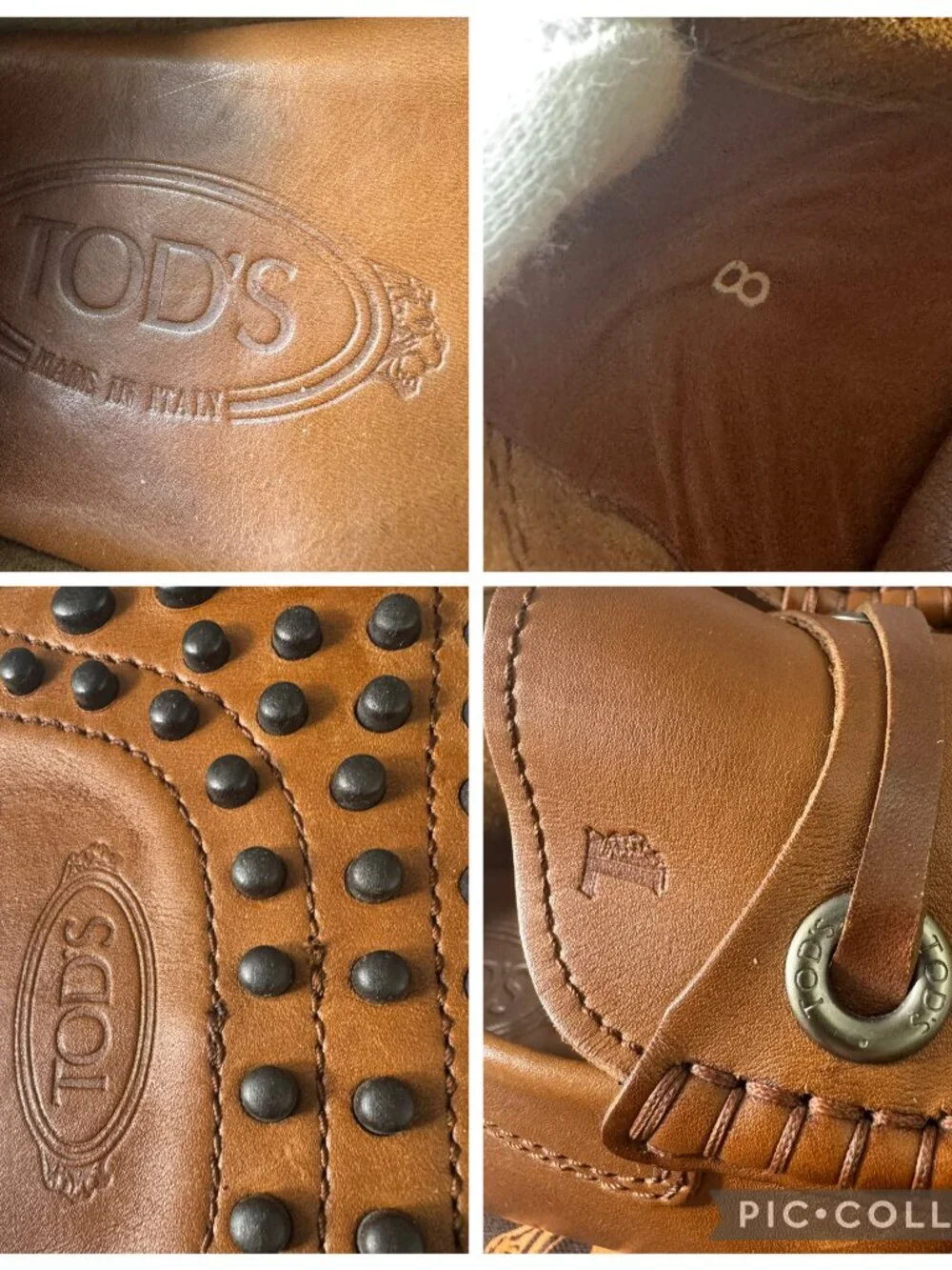 Authentic Tod's Gommino Leather Loafers - Caramel Brown, Size 8/US 9.5
